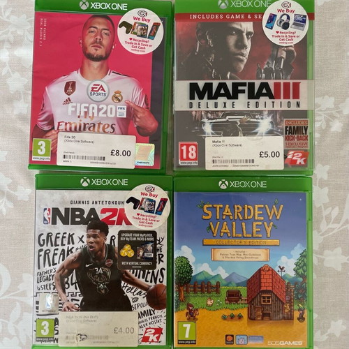 Xbox One 500GB used with 1 controller and games