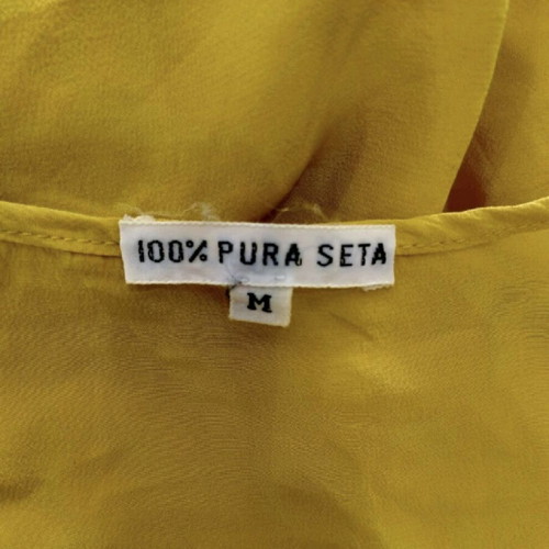 Silk top yellow size M like new