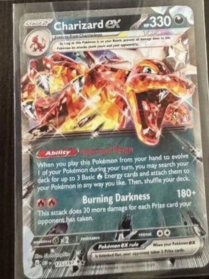 Charizard ex OBF card near mint