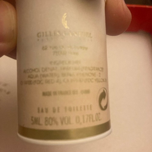 Géature d’Anges Gilles Cantuel 5ml perfume like new, mini fragrance