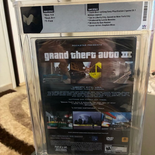 GTA III new, sealed and graded 9.8 for PlayStation 2