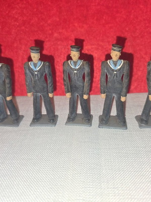 Pal blue navy soldier figures set of 5 used