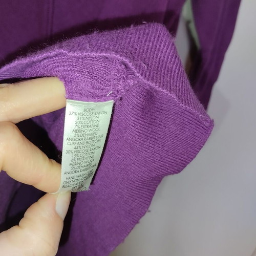 Calvin Klein purple sweater blouse used medium large