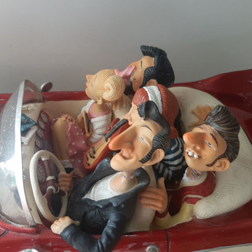 Guillermo Forchino The Fabulous Fifties sculpture used, red cabriolet
