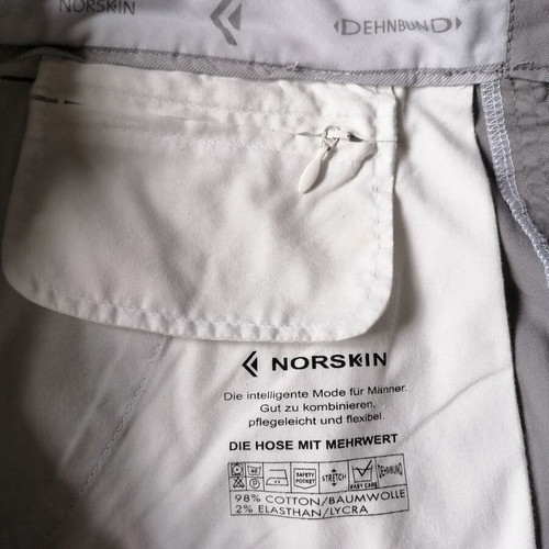 Norskin men's pants XL new, gray, cotton blend