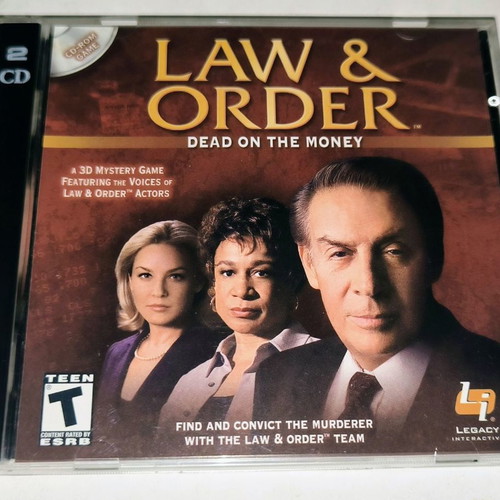 Law & Order: Dead on the Money PC used adventure game