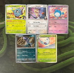 Pokemon cards Meowth, Zubat, Marill
