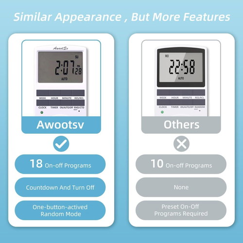 Digital weekly timer switch, electronic programmer 230V