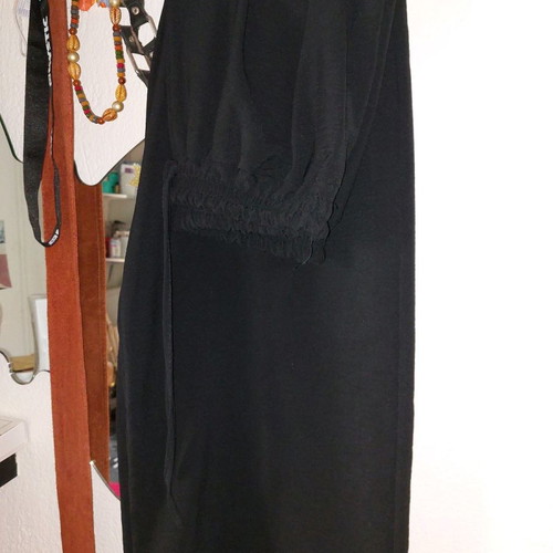 Loose set blouse with pants XL used, black and white