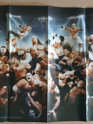 Συλλεκτική αφίσα Royal Rumble David Villa σαν καινούργιο, μέγεθος 40 x 55cm