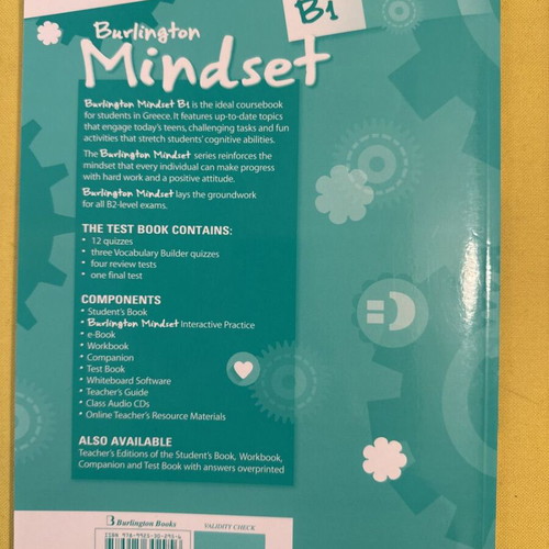 Burlington Mindset B1 Test Book used, English