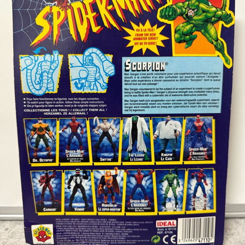 Scorpion Marvel Spider-Man The Animated Series Toy Biz new 1994