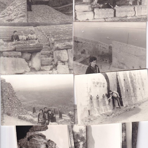 Travel souvenir photos used, pack of 21, Meteora, Epidaurus, Acrocorinth