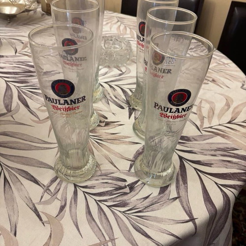 Paulaner Weissbier συλλεκτικά ποτήρια 6 τεμαχίων 0,5 λίτρων σαν καινούργια