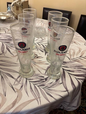 Paulaner Weissbier συλλεκτικά ποτήρια 6 τεμαχίων 0,5 λίτρων σαν καινούργια