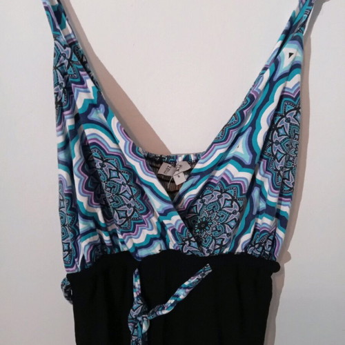 Mat maxi dress S like new, black