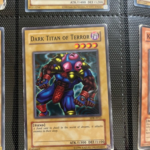 Dark Titan of Terror Yu-Gi-Oh! card like new SDK