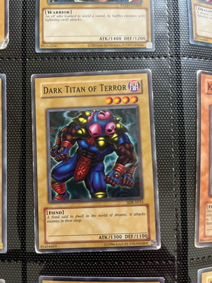 Dark Titan of Terror Yu-Gi-Oh! card like new SDK