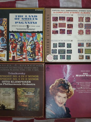 Reel-to-reel tapes used, stereo, 7.5 ips, 1/4 inch
