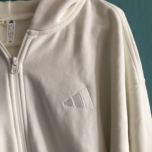 Adidas Sportswear All SZN women's hoodie jacket off white, new