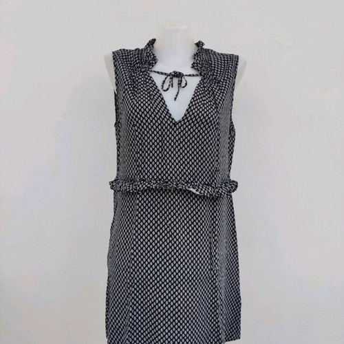 Dress No.42 black with white pattern like new