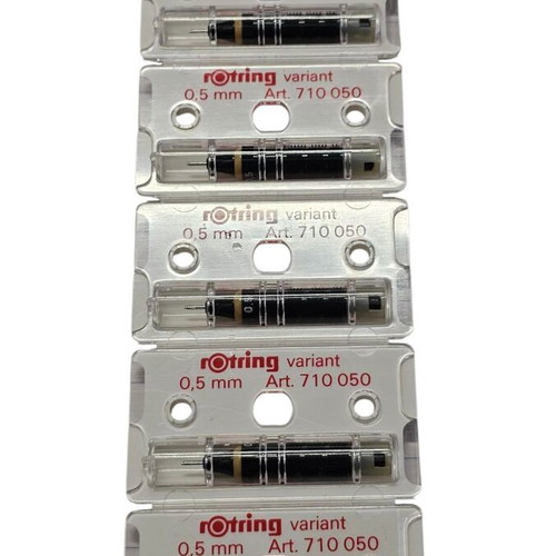 Rotring Variant 0.50 tips for rapidograph, pack of 5 new