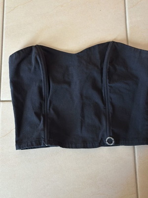 BSB Black Corset Top new, size S