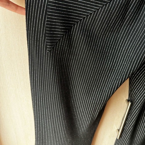 Nadia Rapti trousers black size M new with metallic stripe