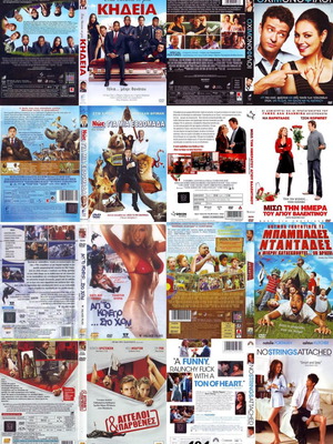 Comedy DVDs used, pack of 8 with subtitles