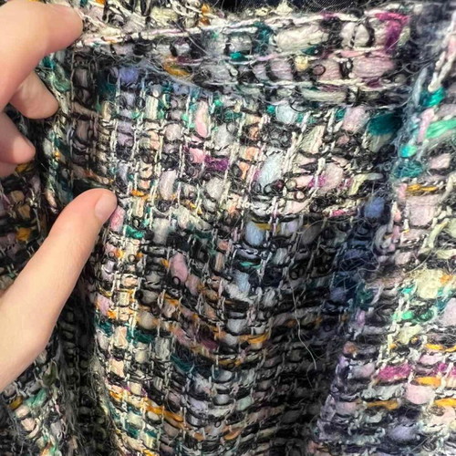 Women’s tweed suit jacket and skirt like new, multicolor, S/XS
