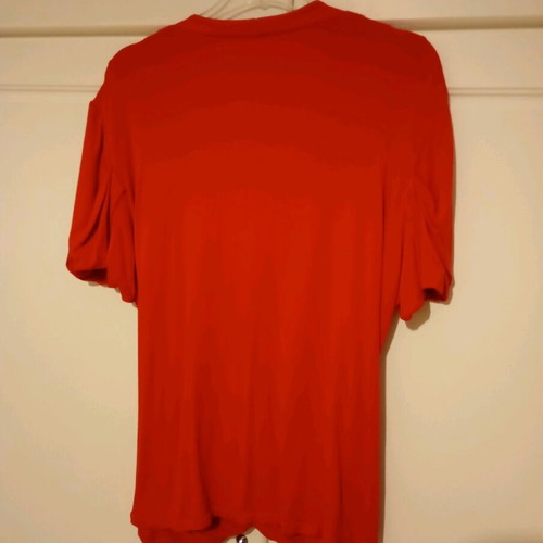 Lola fuchsia wrap blouse like new, size L