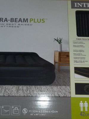 Στρώμα Dura Beam Plus διπλό Intex νέο με ενσωματωμένη τρόμπα