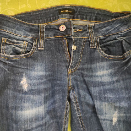Seven denim παντελόνι γυναικείο S σαν καινούργιο, μπλε ελαστικό