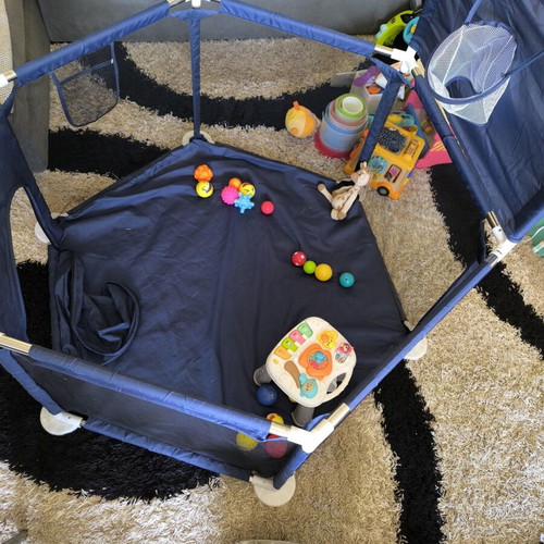 Hexagonal Baby Playpen used, 120x110cm