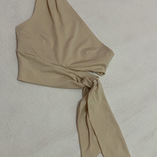 Crop top LeGer by Lena Gercke 'Leia' beige, like new, size XS