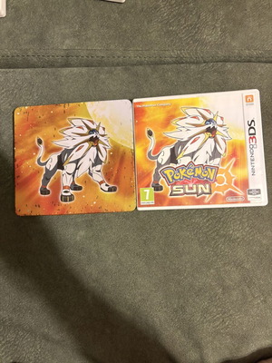 Pokemon Sun Nintendo 3DS game like new with steelbook