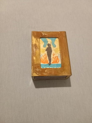 Wooden Matchbox 21st April Like New Collectible