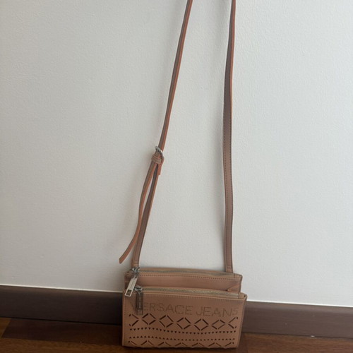 Versace Jeans crossbody bag used, beige orange