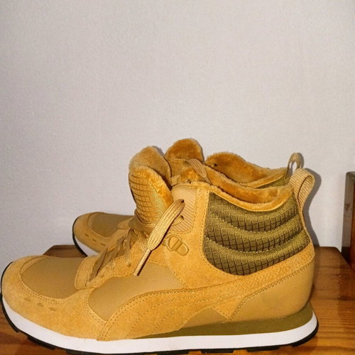 Puma men's boots like new, size 43, beige and yellow