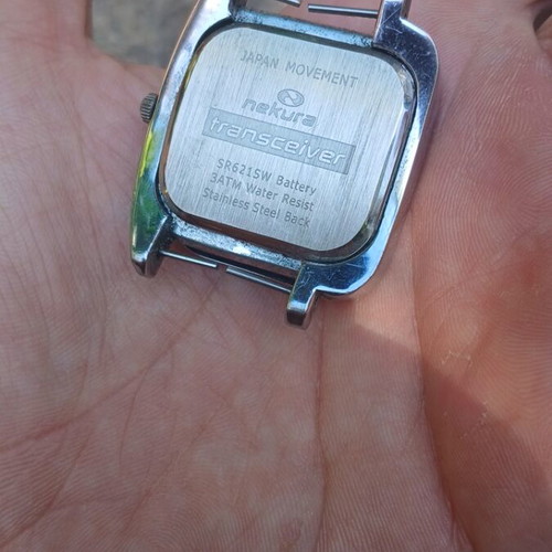 Nekura Transceiver watch used, silver unisex