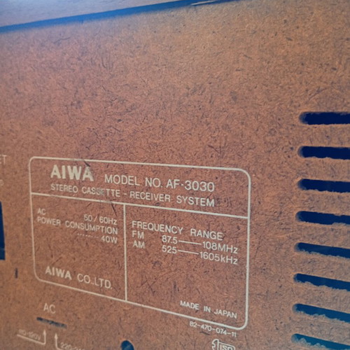 Aiwa AF-3030 Radio Amplifier with Cassette used