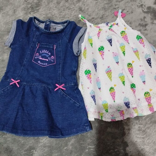 Baby dresses for 9-month-old girl Orchestra like new, 2 pieces