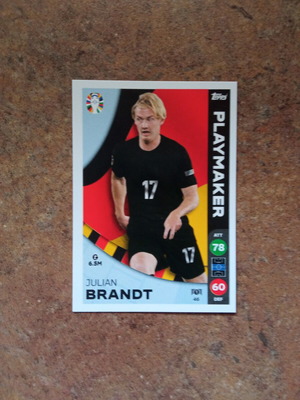 Julian Brandt Topps Euro 2024 Match Attax συλλεκτική κάρτα
