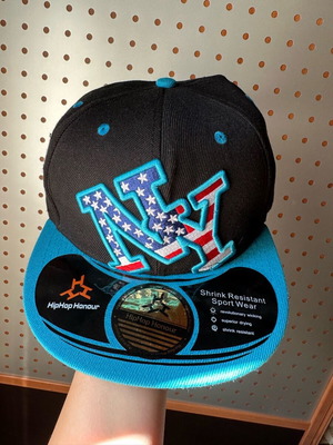 Καπέλο SnapBack NY καινούργιο με αυτοκόλλητο, one size
