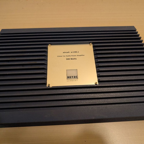 Xetec Circuit xi-240.2 car amplifier used, 2-channel, 500W