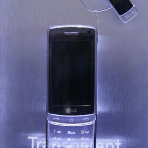 LG GD900 Crystal mobile phone with transparent keyboard