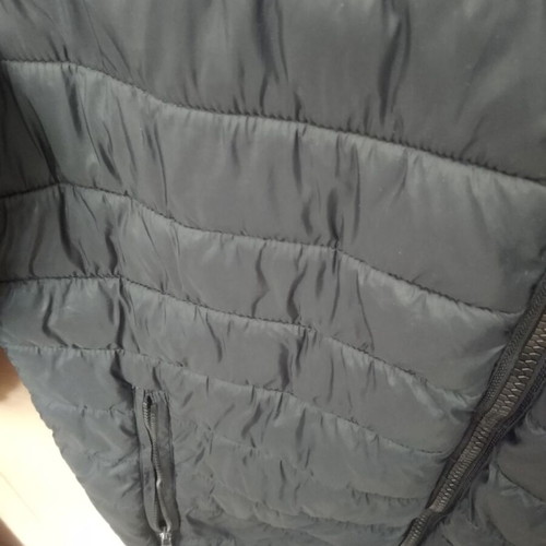 Lightweight unisex jacket used, black, with hood
