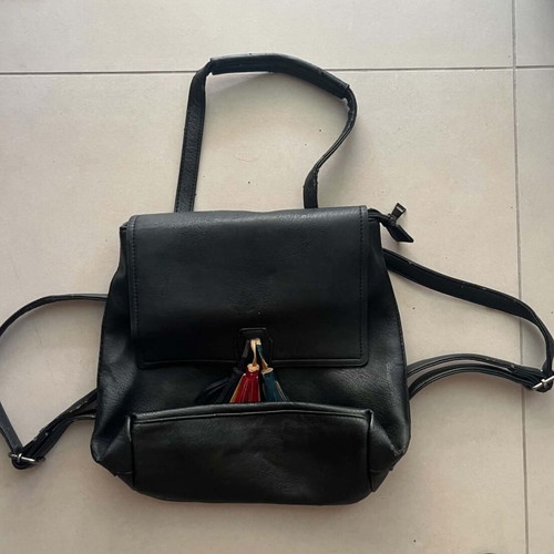 Leather Boho Bag with Fringes used