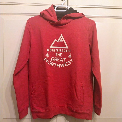 Losan hooded sweatshirt red like new for 13-year-old boy