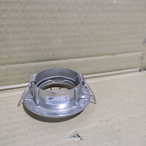Round recessed silver matte fixed MR16 spot new